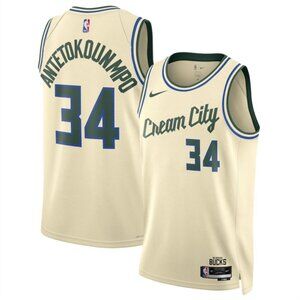 Mens Youths Available Choose Giannis Antetokounmpo Cream Jersey